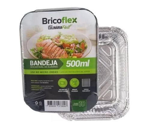 Bandeja Alumínio 500ml Bricoflex