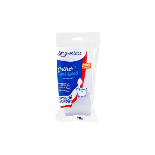 COLHER REFEICAO CRISTAL STRAWPLAST
