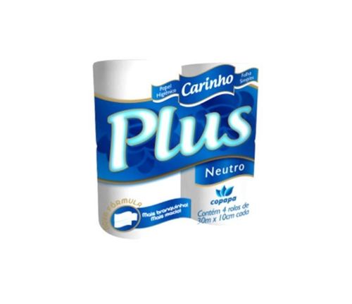 Papel Higiênico Carinho Plus Neutro 4x1