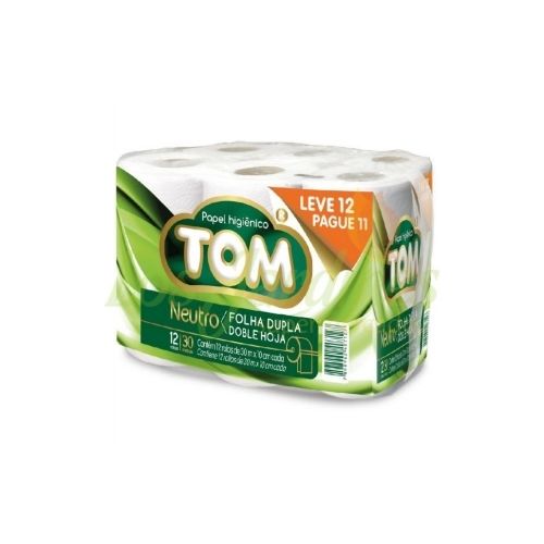 PAPEL HIGIENICO TOM FOLHA DUPLA 12X1 REF 13261