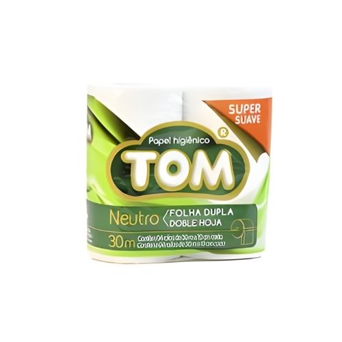 PAPEL HIGIENICO TOM FOLHA DUPLA 4X1 REF 13260