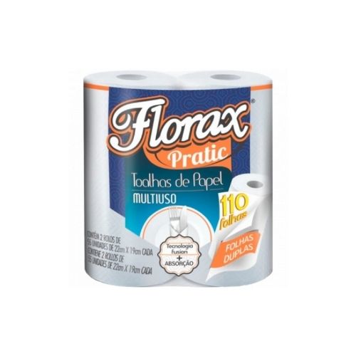 PAPEL TOALHA COZINHA FLORAX PRATIC 2X1