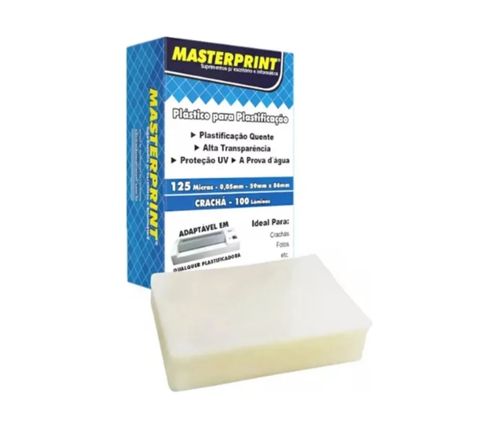 Plástico Pola Seal Crachá 59X86 Masterprint